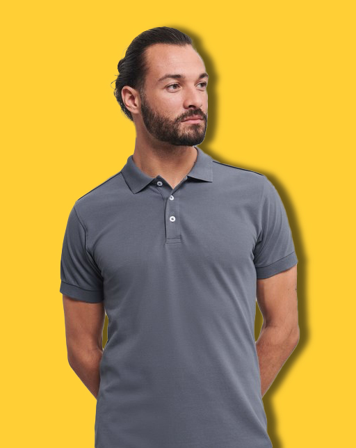 Polo Piquè Stretch manica corta Russell